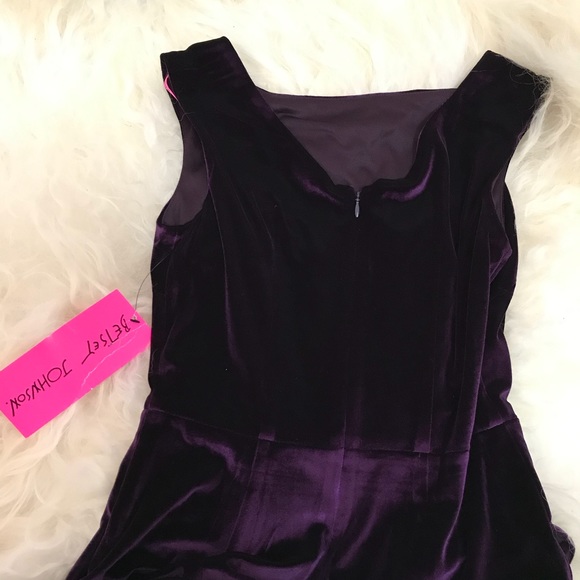 Betsey Johnson Sleeveless Velvet Midi Dress - Picture 6 of 6